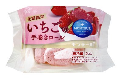 いちごの手巻きロール