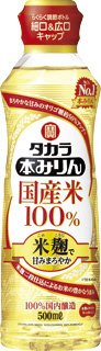 タカラ本みりん「国産米１００％」〈米麹で甘みまろやか〉５００ＭＬらくらく調節ボトル