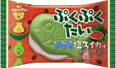 ぷくぷくたい じわる塩スイカ　エアインチョコ
