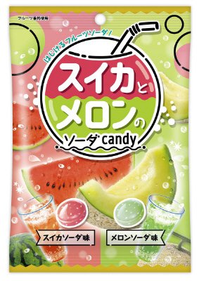 スイカとメロンのソーダｃａｎｄｙ