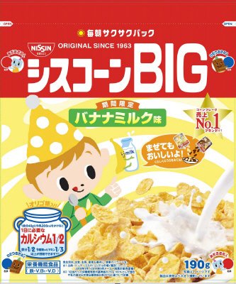 シスコーンＢＩＧ　バナナミルク味