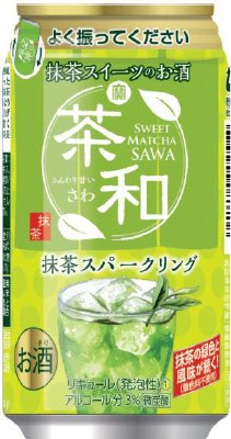 寶抹茶スイーツのお酒「茶和」＜抹茶スパークリング＞３５０ＭＬ