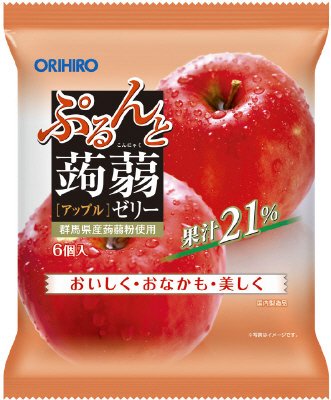 ぷるんと蒟蒻ゼリーパウチ　アップル