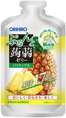 ぷるんと蒟蒻ゼリーパウチショット　パイナップル