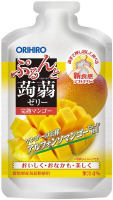 ぷるんと蒟蒻ゼリーパウチショット　完熟マンゴー