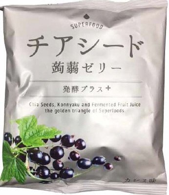 チアシード蒟蒻ゼリー発酵プラス　カシス味