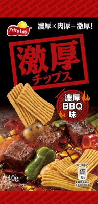 激厚チップス　濃厚ＢＢＱ味
