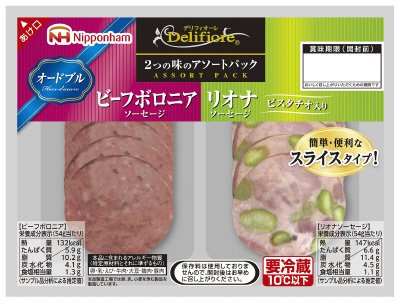 デリフィオーレ　ビーフボロニア＆ピスタチオ入りリオナアソート