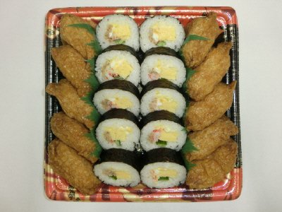 寿司盛り（玉子サラダ助六）