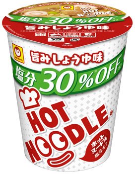 ホットヌードル　塩分オフ　旨みしょうゆ味