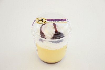 プチ　ブルーベリーショートケーキプリン