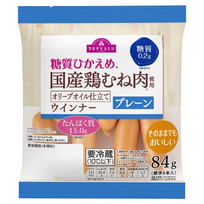 ＴＶ国産鶏肉使用ソーセージプレーン