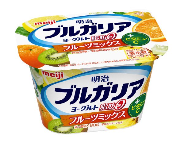 明治ブルガリアヨーグルト脂肪０フルーツミックス＋ビタミンＣ