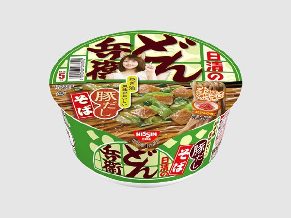 日清のどん兵衛　ねぎ油風味がおいしい豚だしそば