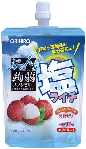 ぷるんと蒟蒻ゼリーＳＴ　塩ライチ