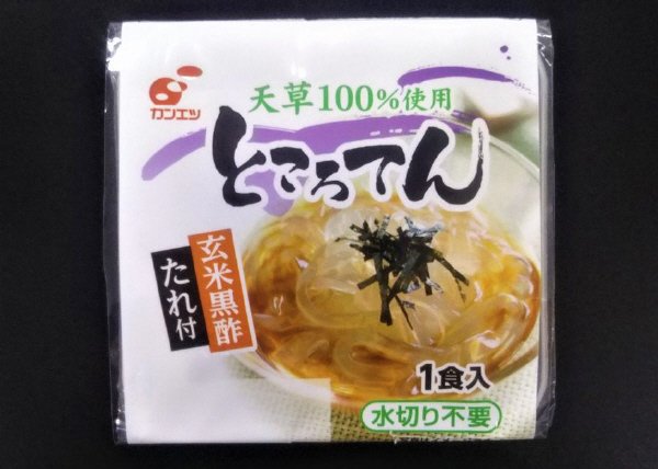 水切り不要ところてん　玄米黒酢たれ付