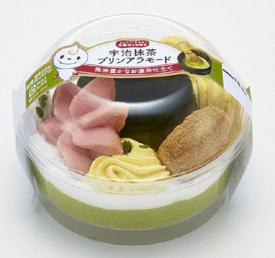 宇治抹茶プリンアラモード