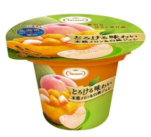 とろける味わい　本格メロン＆白桃ジュレ