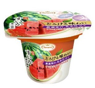 とろける味わい　厳選果汁、名水仕立て　すいかジュレ