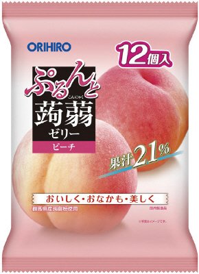 ぷるんと蒟蒻ゼリーパウチ　ピーチ