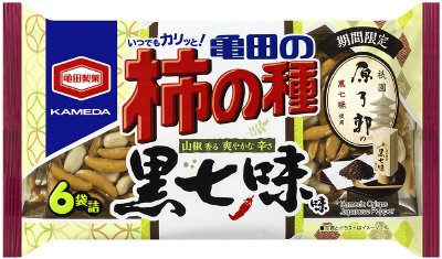 亀田の柿の種黒七味６袋詰