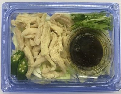 わさびドレの蒸し鶏おつまみ