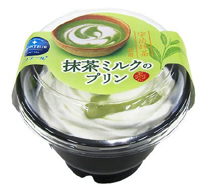 抹茶ミルクのプリン