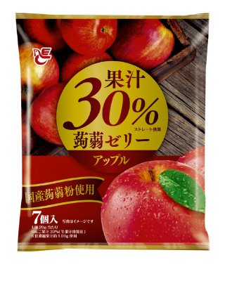 果汁３０％蒟蒻ゼリー　アップル