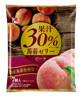 果汁３０％蒟蒻ゼリー　ピーチ