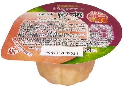 とろけるデザート　つぶつぶ白桃