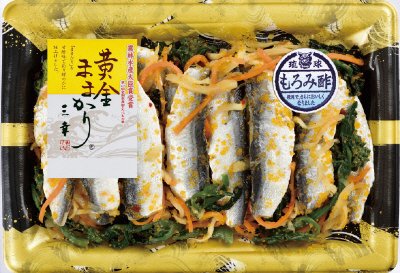黄金ままかり　金トレー