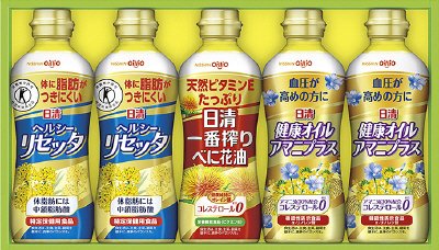 日清一番搾りべに花油＆ヘルシーオイルギフト　ＢＰＨ－２５Ａ