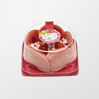 母の日　お花の苺ケーキ