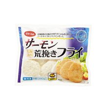 北海道のサーモン荒挽きフライ