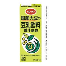 国産大豆の豆乳飲料　青汁抹茶
