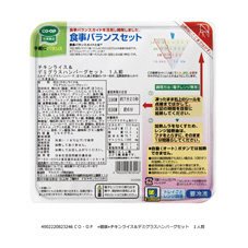 ≪健康≫チキンライス＆デミグラスハンバーグセット
