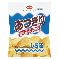 あつぎりポテトチップス　しお味