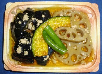 茄子と蓮根のそぼろあん