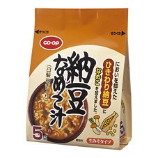 ひきわり納豆なめこ汁（白髪ねぎ入り）