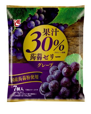 果汁３０％蒟蒻ゼリー　グレープ