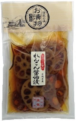 ピリッと辛いれんこん醤油漬