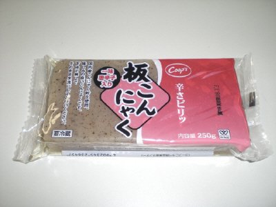 一味唐辛子入り板こんにゃく