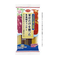 果汁だけを使った氷菓用キャンデー