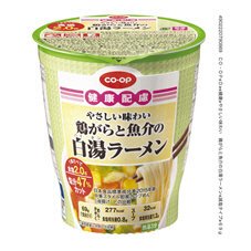やさしい味わい　鶏がらと魚介の白湯ラーメン
