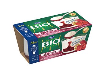 ダノンビオ ２層仕立て ラズベリー＆パッションフルーツ