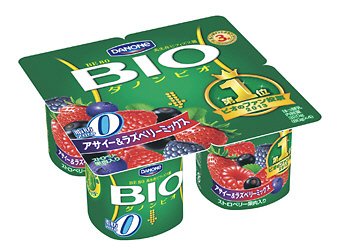 ダノンビオ　脂肪０　アサイー＆ラズベリーミックス