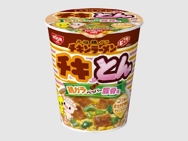 日清チキンラーメンビッグカップ　チキとん　鶏ガラペッパー豚骨味