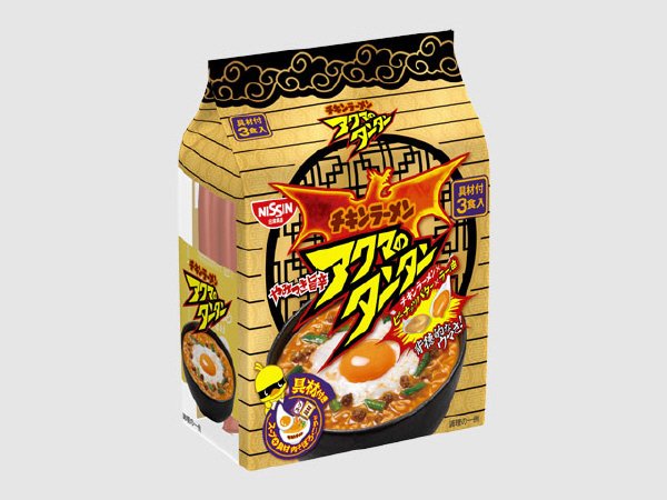 日清チキンラーメン　具付き３食パック　アクマのタンタン