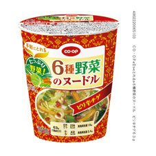 ６種野菜のヌードル　ピリ辛チゲ