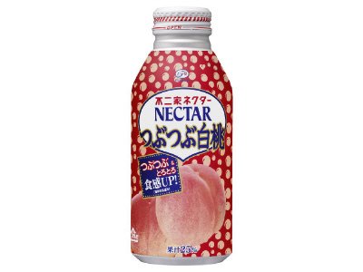 不二家ネクターつぶつぶ白桃３８０ｇボトル缶Ａ